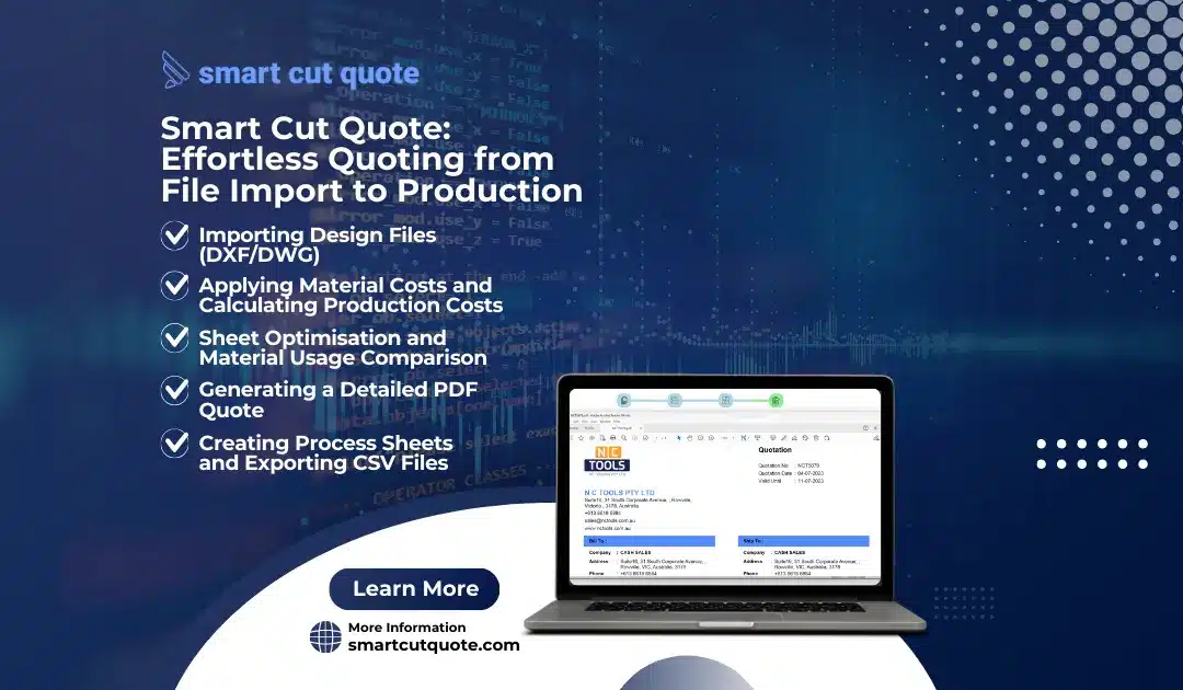 Smart Cut Quote: Effortless Quoting from File Import to Production