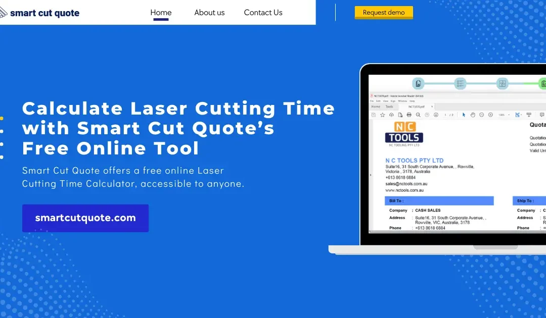 Calculate Laser Cutting Time with Smart Cut Quote’s Free Online Tool